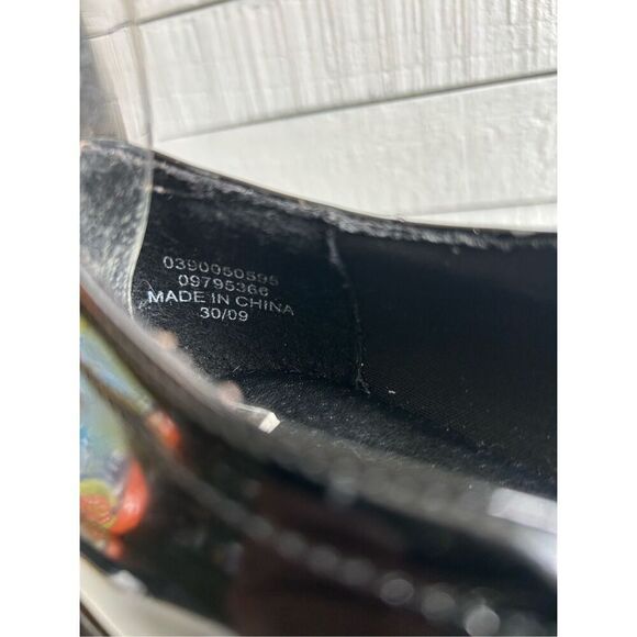 ASOS DESIGN Black Patent Chunky Mary Jane Platform Shoes Buckle Strap Grunge Y2K - Picture 4 of 9